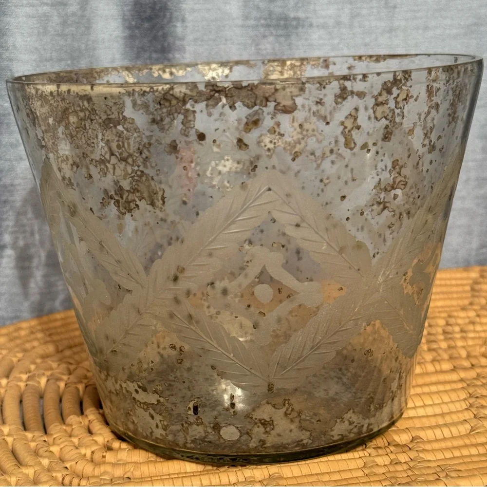 Pottery Barn Mercury Med Candle Holder Pot